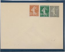 France Entiers Postaux - 15 C Semeuse Lignée - Enveloppe 123x96 Mm - Neuf - Standard Covers & Stamped On Demand (before 1995)