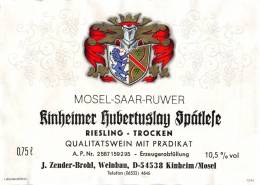 Kinheimer Hubertuslay Spätlefe - Riesling - Riesling