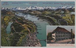 Panorama Zürichsee & Greifensee - Gasthaus Krone Forch - Photoglob - Greifensee