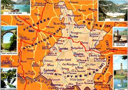 Carte Géographique - Pyrénées - Landkarten