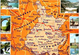 Carte Géographique - Pyrénées - Mapas