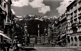 INNSBRUCK - Maria Theresienstrasse Mit Annasäule Gegen Die Nordkette - Mühlbach Am Hochkönig