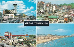 Postcard Great Yarmouth  Multiview PU 1977 My Ref  B11712 - Great Yarmouth