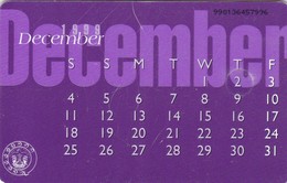 United Arab Emirates, AE-ETI-CHP-0077, Calendars, December (C/N "9901"), 2 Scans. - Emirati Arabi Uniti