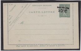 France Entiers Postaux - 15 C Semeuse Lignée Surchargée 0f10 Taxe Réduite - Carte-lettre - Neuf - TB - Kaartbrieven