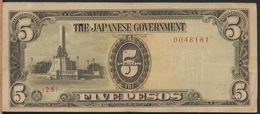 °°° JAPANESE GOVERNMENT 5 PESOS 1943 °°° - Japon