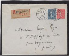 France Entiers Postaux - 50 C Semeuse Lignée - Enveloppe 147x112 - TB - Standard Covers & Stamped On Demand (before 1995)