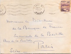 MAROC ENVELOPPE DU 27 JUIN 1955 DE RABAT POUR PARIS - Lettres & Documents
