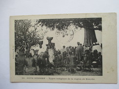 Delcampe - COTE D'IVOIRE  - KOROKO  -   TYPES D'INDIGENES         TRES  ANIME    TTB - Elfenbeinküste