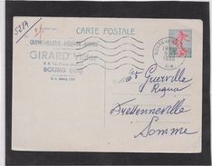 France Entiers Postaux - Semeuse Lignée De Piel - Carte Postale - TB - Standaardpostkaarten En TSC (Voor 1995)