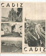 Dépliant Touristique, 6 Pages , Espagne , CADIZ , 2 Scans , Frais Fr : .1.45 E - Tourism Brochures