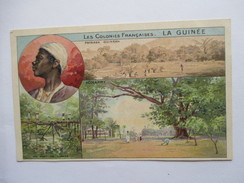 GUINEE   -  CARTE  A  VUES  MULTIPLES   -   PUB  CHOCOLAT  LA COLONIALE       TTB - Guinea Francese