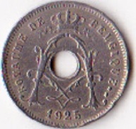 Belgique Pièce De 5 Centimes Albert 1er Type Michaux En Français Sans étoile 1925 - 5 Cents