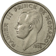 Monnaie, Monaco, Rainier III, 100 Francs, Cent, 1956, TTB+, Copper-nickel - 1949-1956 Francos Antiguos