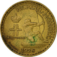 Monnaie, Monaco, Louis II, Franc, 1926, Poissy, TTB, Aluminum-Bronze, KM:114 - 1922-1949 Louis II.