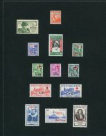 5389  TUNISIE   Collection*    1945- 47    N°299, 301/12  TTB - Collections