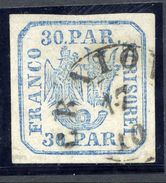 ROMANIA 1862 Eagle And Ox-head 30 Para Handstamp Printing, Used.   Michel 10 I X - 1858-1880 Moldavia & Principato