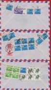 INDIA INDE 3 X  LETTER ENVELOPE AIR MAIL  SENT AUSTRIA - Airmail