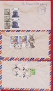 INDIA INDE 3 X  LETTER ENVELOPE AIR MAIL  SENT AUSTRIA - Airmail