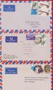 INDIA INDE 3 X LETTER ENVELOPE AIR MAIL  SENT AUSTRIA AND GERMANY - Airmail