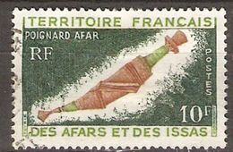 AFARS  ET  ISSAS   -  1970 .  Y&T N° 357 Oblitéré.   Poignard Afar - Oblitérés