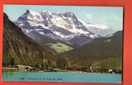 EVE-18 Léman Villeneuve Et Dent Du Midi. Jullien 8083 Cachet 1920 - Villeneuve