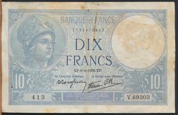 °°° FRANCE - 10 FRANCS 6/4/1939 °°° - 10 F 1916-1942 ''Minerve''