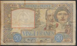 °°° FRANCE - 20 FRANCS 6/6/1940 °°° - 20 F 1939-1942 ''Science Et Travail''