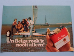 ...'n BELGA Rook Je Nooit Alléén ! ( Size : 19,5 X 13 Cm. / Zie Foto's Voor Detail ) - Advertising Items