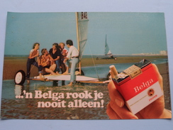 ...'n BELGA Rook Je Nooit Alléén ! ( Size : 19,5 X 13 Cm. / Zie Foto's Voor Detail ) - Objetos Publicitarios