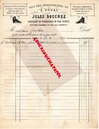 62- DOUAI- RARE FACTURE 1897- JULES DOUCHEZ- FABRICANT CHAUSSURES-BOTTINES DE CHASSE-36 RUE DES FERRONNIERS-1897 - 1800 – 1899