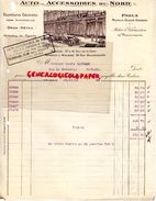 59 - ROUBAIX- RARE FACTURE AUTO ACCESSOIRES DU NORD-F.G. LOUCHEUR- PNEUS MICHELIN-DUNLOP-GOODRICH-37 RUE GARE- 1931 - Auto's