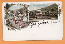 Gruss Aus Bad Soden A.d Wera 1898 Postcard - Bad Soden