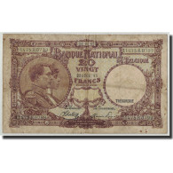 Billet, Belgique, 20 Francs, 1945, 1945-03-16, KM:111, B - 20 Francs