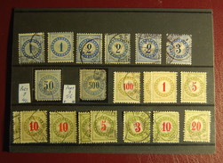 Suisse - Lot De 20 Timbres Taxe De 1878 A 1908 - Qualité Inégale - Majorité Oblitéré - Portomarken