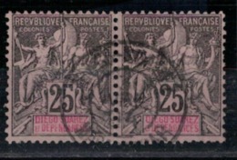 DIEGO SUAREZ              N°  YVERT   32 X 2      OBLITERE       ( O   2/04 ) - Used Stamps