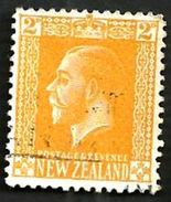 NEW ZEALAND 2 PENCE ORANGE KGV HEAD OUT OF SET OF ? 1920's(?) SG? USED POSTMARKED BOTTOM READ DESCRIPTION !! - Usados