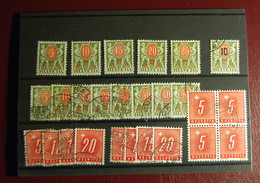 Suisse - Lot De Timbres Taxe De 1924/26 - Oblitéré Et Neuf Avec Charnière - Taxe