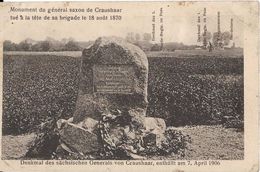 CPA - Monument Du Général Saxon De CRAUSHAAR Tué Le 18 Août 1870 (carnet) - Monuments Aux Morts