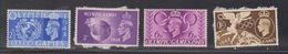 GREAT BRITAIN Scott # 271-4 MH - 1948 Olympics 3d & 1s Have Paper Adhesion - Nuevos