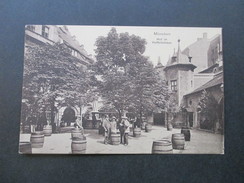 AK München Hof Im Hofbräuhaus. Bierfässer. 27. Verbandstag Handelsschutz U. Rabattsparvereine 1929 - Hotels & Gaststätten