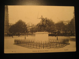 PARIS Statue De Jeanne D'Arc 1905 To Berlin Germany Post Card France - Statues