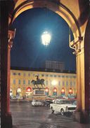 D7012 "TORINO - PIAZZA SAN CARLO" ANIMATA ,AUTO '70, NOTTURNO, S.A.C.A.T 264  CART  NON SPED - Piazze