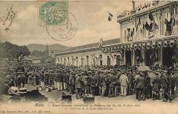30 ALAIS  GRAND CONCOURS INTERNATIONAL DE MUSIQUES DES 24 25 26 JUIN 1905 1 L'ARRIVEE DE LA GARDE REPUBLICAINE - Alès