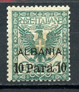 1909 - UFF. POSTALI ALL'ESTERO (ALBANIA) - Unif.  1 -  LH -  (W09022013.....) - Albania