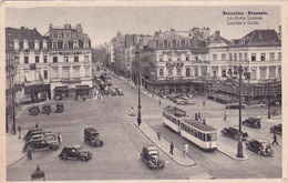 CPA BELGIQUE @ BRUXELLES - La Porte Louise - Transport Urbain Tramway Autos En 1953 - Vervoer (openbaar)