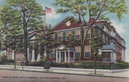Virginia Richmond Home Of Chief Justice Marshall 1946 - Richmond