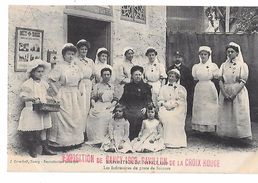 EXPOSITION DE NANCY 1909 -PAVILLON DE LA CROIX ROUGE - Les Infirmières Du Poste De Secours - Croix-Rouge