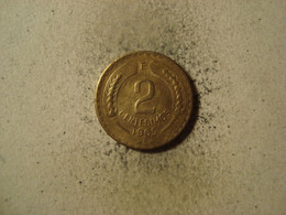 MONNAIE CHILI 2 CENTESIMOS 1965 - Chile