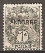 ANDORRE   -  1931 .  Y&T N° 2 *. - Ungebraucht